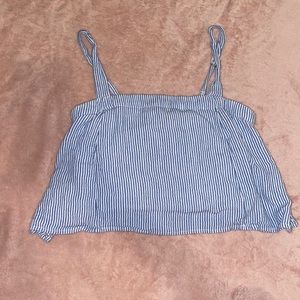 Stripped Cropped Blouse